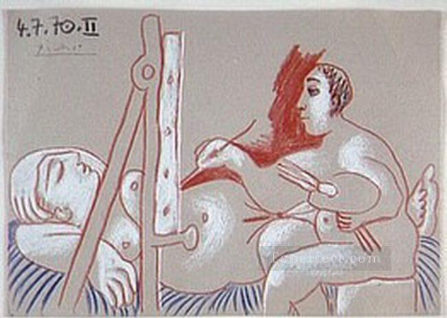 El artista y su modelo L artista et son modele 3 1970 cubismo Pablo Picasso Pintura al óleo